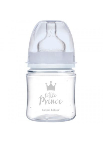 Пляшечка для годування Canpol Babies royal baby з широким отвором 120 мл синя (268144630)
