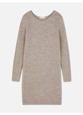 Бежевое платье демисезон,бежевый меланж, Primark