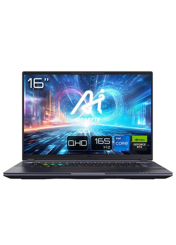 Ноутбук 16X 16.0 QHD 165Hz, Intel i713650HX, 16GB, F1TB, NVD4060-8, W11, чорний Gigabyte (316152614)