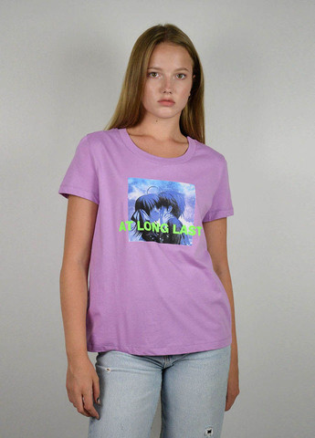 Бузкова літня футболка жіноча бузкова 101028 Power