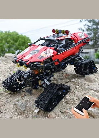 Конструктор споротивний позашляховик на гусеничному ходу на дистанційному управлінні на 1381 деталь, червоний Mould King (358688554)