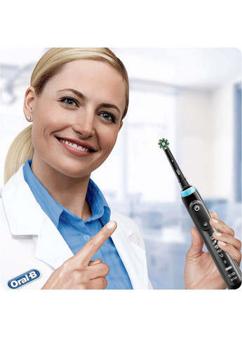 Сменные насадки OralB Cross Action CleanMaximiser Black (5 шт) Oral-B (280265730)