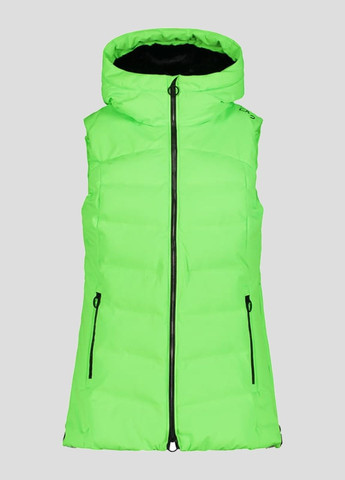 Салатовый жилет с капюшоном Woman Vest Fix Hood CMP (260474642)
