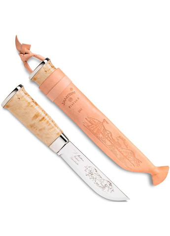 Нож в в деревянной подарочной коробке Lapp knife с кожанным чехлом Marttiini (292324198)