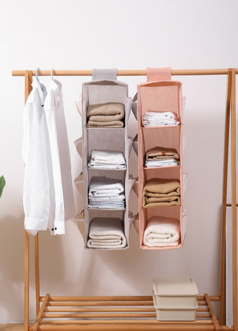 Підвісний органайзер для шафи Рожевий, 2 відділення (ОДв-401-12) No Brand (370866927)