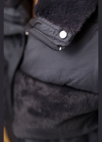 Темно-сіра демісезонна куртка жіноча демісезонна, колір графіт, Ager