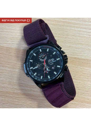 Чоловічий годинник Finance Wine Red механічний автопідзавод 2 ремінці сталь + нейлон Forsining (386524402)