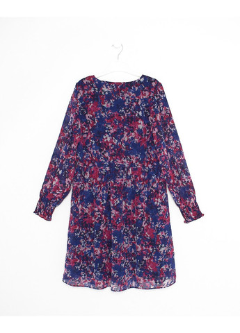 Синее платье демисезон,синий-розовый в узоры, Vero Moda