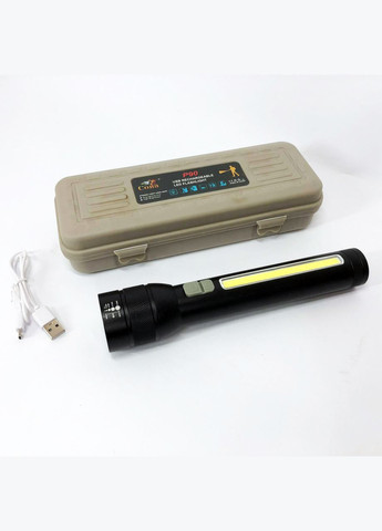 Ліхтар акумуляторний CB-C23-P90+COB, Ліхтарик світлодіодний ручний акумуляторний портативний Coba (369562028)