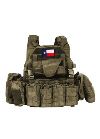 Набір шевронів 2 шт з липучкою прапора штат США Техас 5х8 см вишитий патч нашивка Америка IDEIA (300229073)