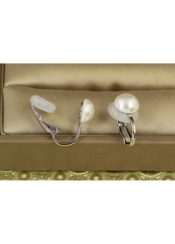 Сережки кліпси половинка перлини 1,6 см сріблясті love-shopping Xuping Jewelry (354659322)