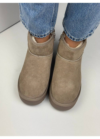 473 УГІ Бежеві Замшеві с блискавкою Hengji (367960241)