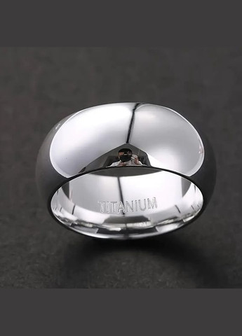 Срібляста обручка з титанової сталі 6 мм розмір 18 Liresmina Jewelry (338800138)