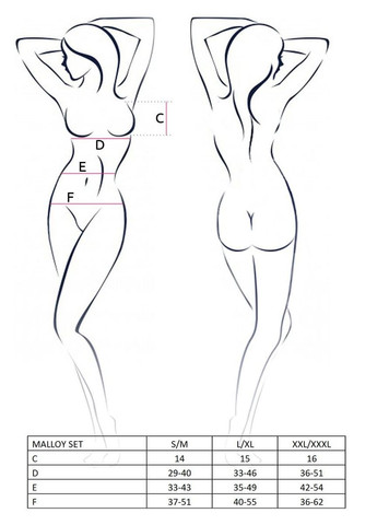 Костюм зайчика MALLOY SET –, трусики, топік і вушка Passion (298576401)