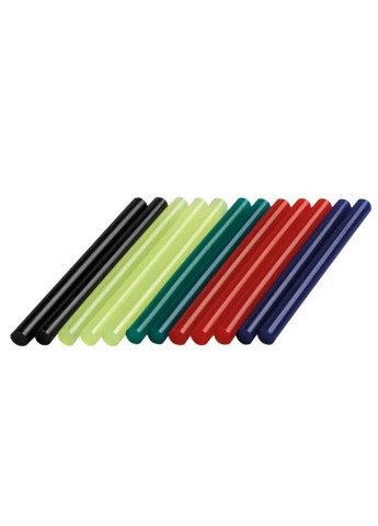 Клеевые стержни 2615GG05JA (7х100 мм, 12 шт) цветные низкотемпературные (23361) Dremel (265535221)