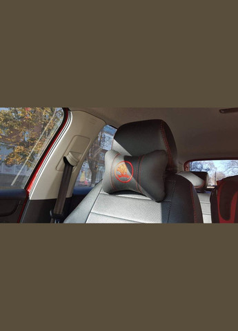 Подушка на підголовник в авто Шкода 1 шт - 076 Skoda (340489816)