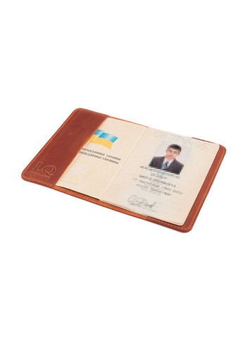 Обкладинка для паспорта натуральна шкіра Crazy horse (Рудий) LQ 101160 (278649319)