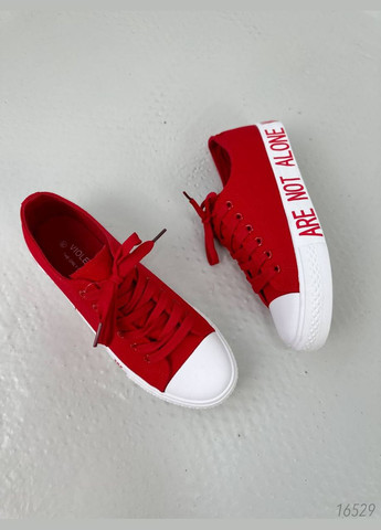 Красные демисезонные модные кроссовки No Brand