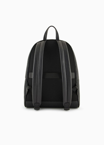 Рюкзак чоловічий Backpack With All-Over Embossed Logo чорний Armani Exchange (340826810)