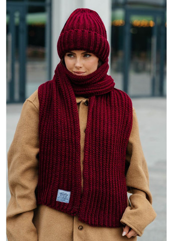 Шапка та шарф жіночий комплект No Brand (363319757)