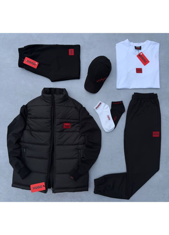 Набор HUGO 8в1: жилет-кофта-штаны-футболка-шорты-кепка No Brand (361638977)