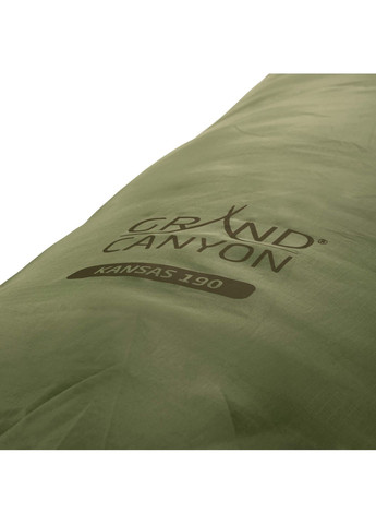 Спальний мішок Grand Canyon Kansas 190°C оливковий для кемпінгу та трекінгу. ProDobro (366030778)