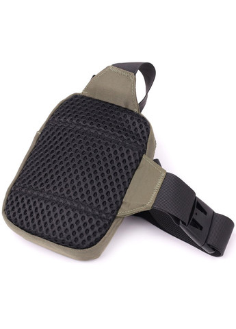 Небольшая слинг сумка для путешествий из качественного текстиля 22871 Зеленый Vintage (329151145)