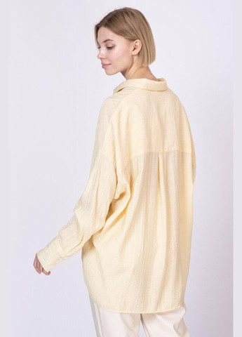 Бавовняна сорочка з подовженою спинкою S-L Жовтий ss220045_yel_S-L Lara (358223216)