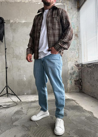 Сорочка гайкова чоловіча стильна в клітинку літо весна DRAPP No Brand (335013435)