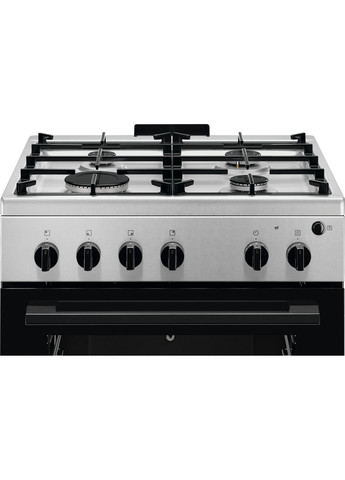 Газовая плита lkg604012x газовая, 59л, 60x60см, нерж. Electrolux