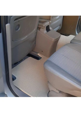 Комплект килимків до салону на Renault Grand Scenic II (2003 - 2009) EVA/Ромб + Сірий Star-Tex (385136840)