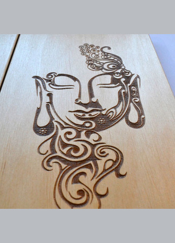 Дошка Садху (мідь) "Будда", дошка з мідними цвяхами для йоги, крок 10мм. Дошка для стояння на цвяхах. No Brand (301482848)