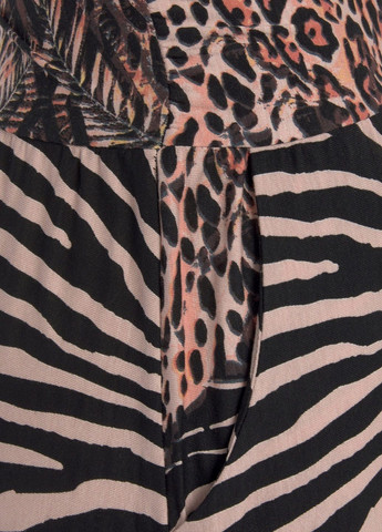 Комбинированное повседневный платье Lascana леопардовый