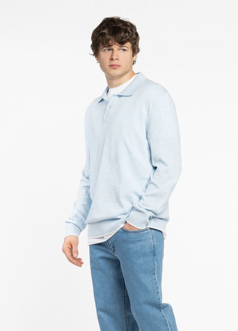 Блакитний зимовий джемпер чоловічий блакитний Arber Polo N-AVT-130