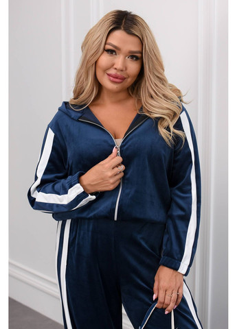 Спортивний костюм велюр з лампасами,штани палаццо та кофта з капюшоном Україна (362357737)