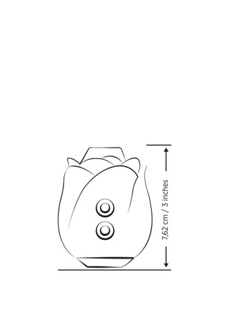 Вакуумний кліторальний стимулятор Rose у формі троянди водонепроникний з 10 режимами стимуляції Romp (371391245)