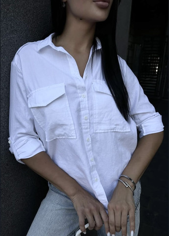 Белая рубашка No Brand