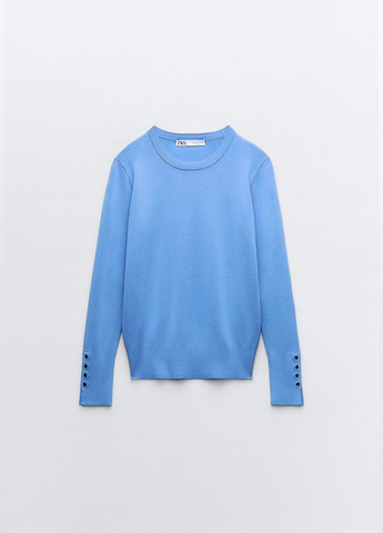 Блакитний демісезонний светр Zara