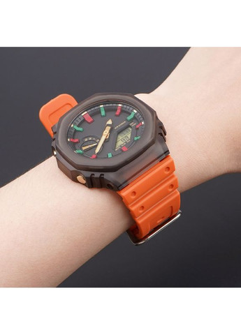 Ремешок для часов Casio G-Shock оранжевый полимерный унисекс с пряжкой для мужчин и женщин ProDobro (367264558)