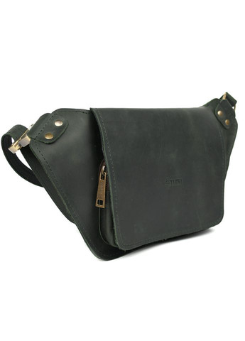 Шкіряна бананка напоясна зелена матова шкіра RE-8127-3md TARWA (316645158)