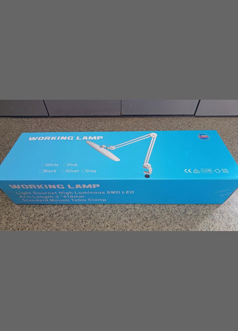 Бестеневая настольная лампа для маникюра, на струбцине, Global Fashion (299483672)