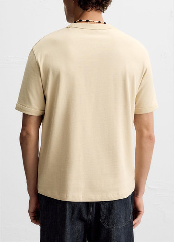 Світло-коричнева футболка Zara