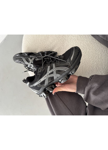 Черные демисезонные кроссовки мужские asics gel-quantum kinetic triple black асикс гель квантум No Brand