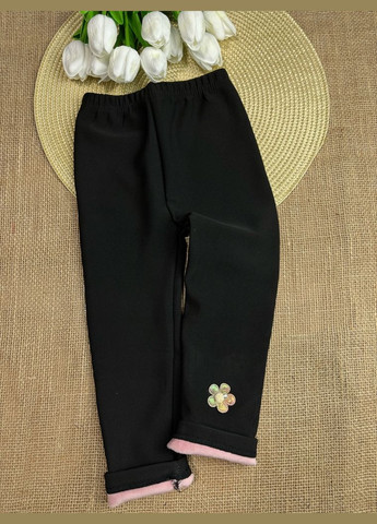 Лосини для дівчинки теплі чорні 10606 No Brand (308790722)