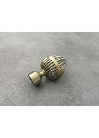 Карниз Одеон кручена штанга одинарний відкритий 25 мм 160 см Антик Quadrum (352782281)