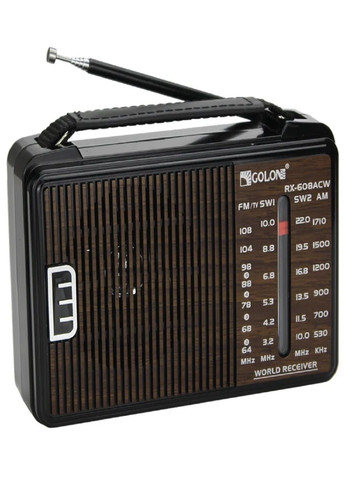 Радиоприемник переносной от сети 220В или батареек RX-608 Golon (319205373)