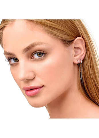 Двойная серебряная серьга Minimal UMAX (301867818)