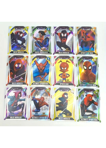 Картки Spider-Man колекційні, у пачці 5 унікальних карток No Brand (355794634)