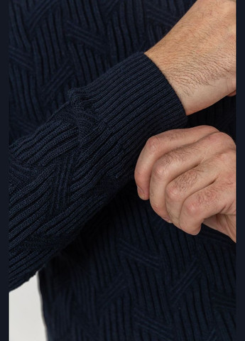 Темно-синій демісезонний светр чоловічий, колір темно-синій, 161r1034 Ager