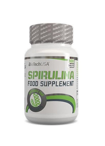 Натуральная добавка Spirulina, 100 таблеток Biotech (329188390)